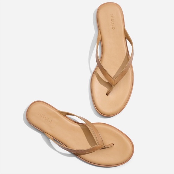 Nisolo Shoes - Nisolo tan leather Go to flip flop sandals